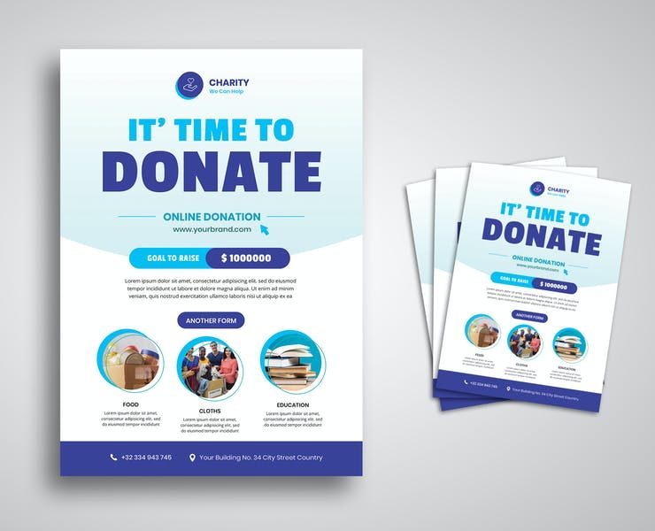 15+ Donation Flyer Template PSD AI FREE Download