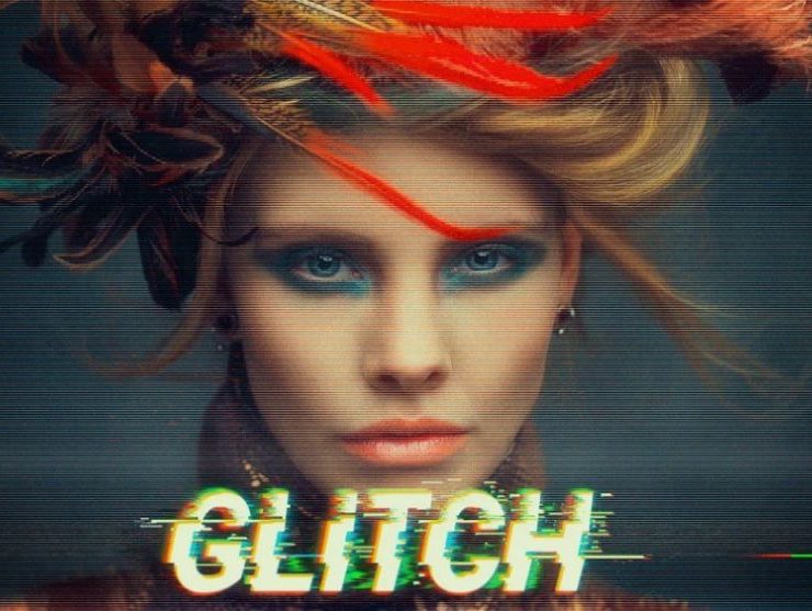 15+ Glitch Photoshop Actions for Free Download
