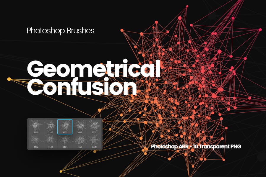Geometric Confusion Brushes Set