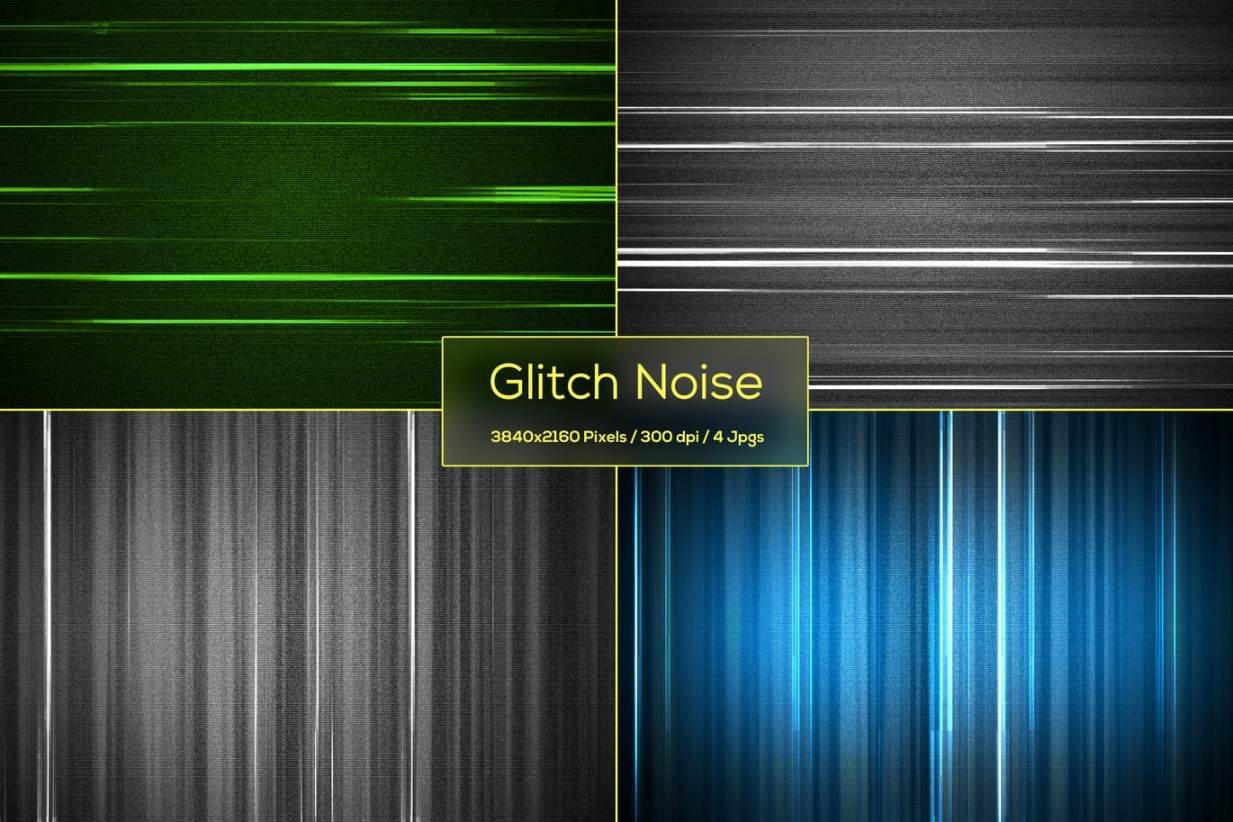 Glitch Style Noise Backgrounds