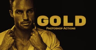 Gold Photoshop Action Effects