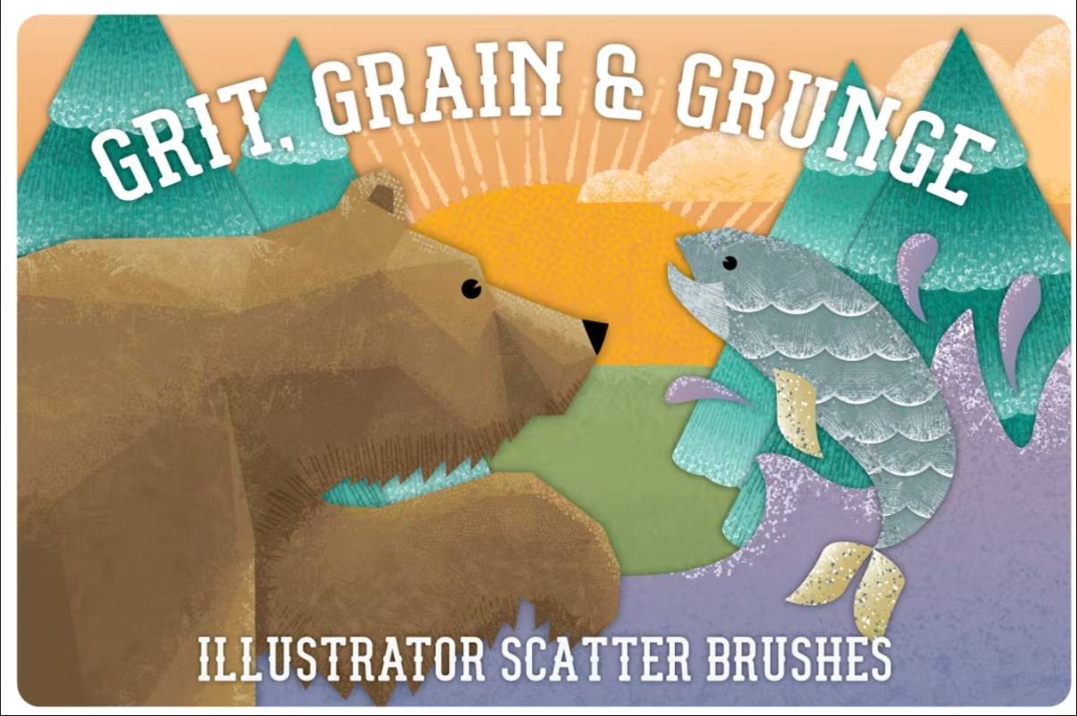 Grit Grain and Grunge Scatter Brushes