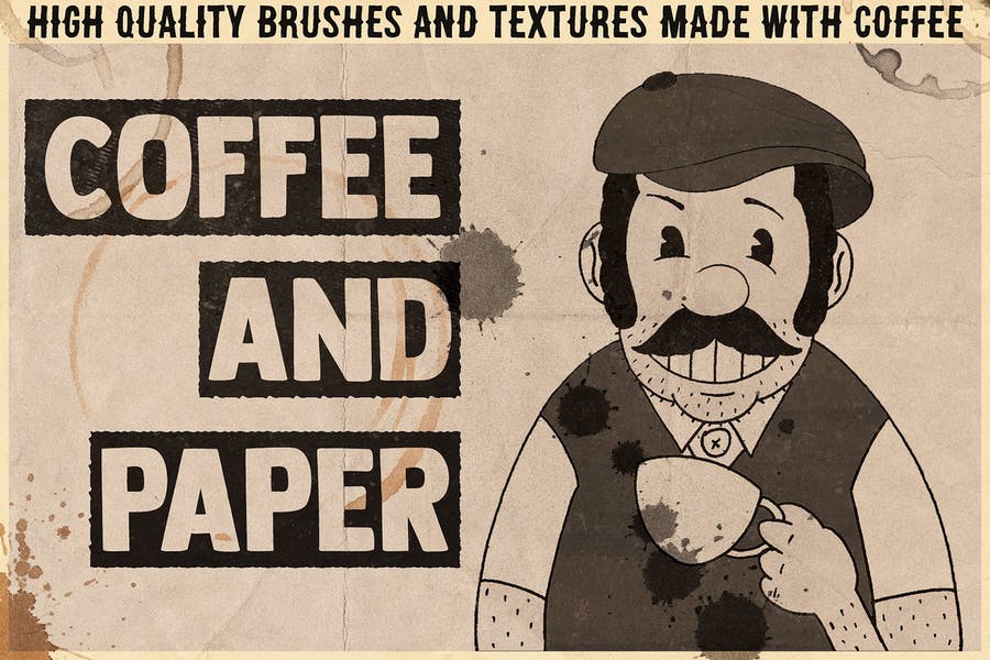 High Quality Coffee and Paper Brushes