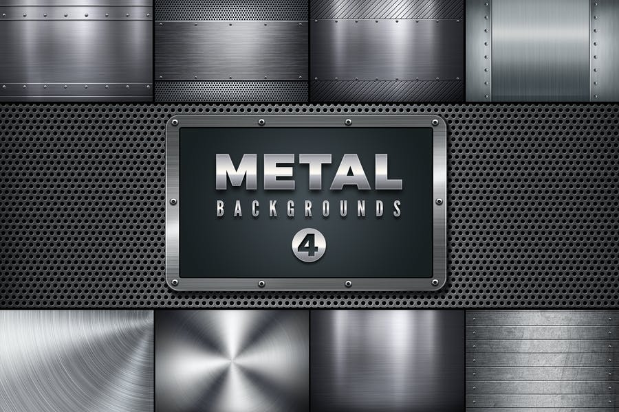 High Resolution Metal Backgrounds