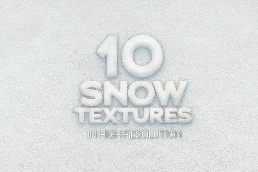 High Resolution Snow Textures