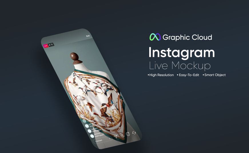 Instagram Live mockup