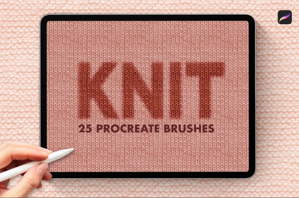 Knit Textured Photoshop Brushes