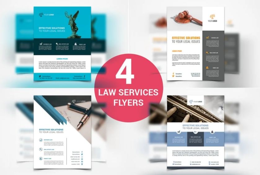 Law Services Flyer Template