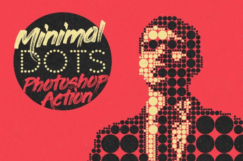 Minimal Dots Photoshop Action