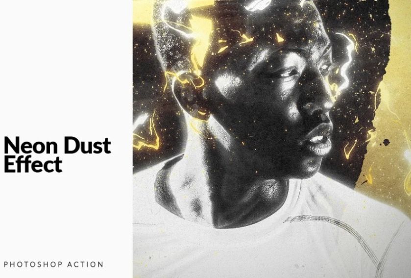 Neon Dust Art Photoshop Effect