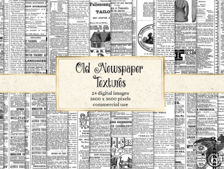 15+ Old Newspaper Textures PNG JPG FREE Download