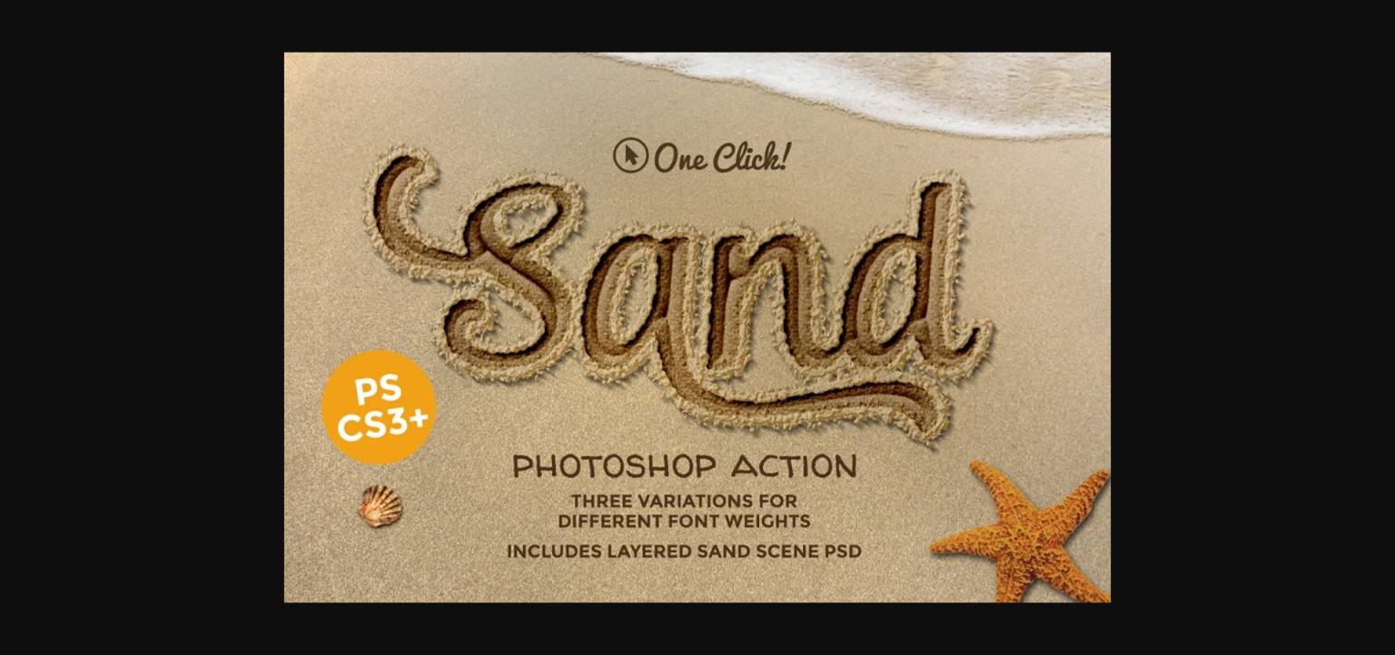 Hand Drawn Sand Photoshop Action