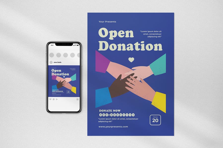 Open Donation Promotional Flyer