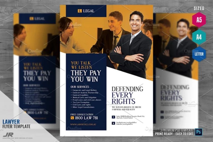 Print Ready Attorney Flyer Template