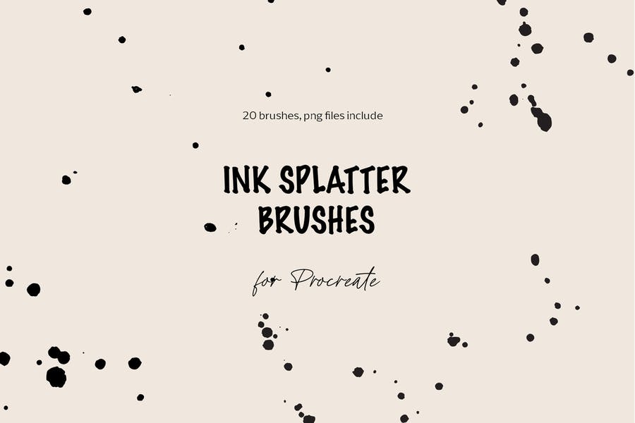 Ink Splatter Brushes for Procreate