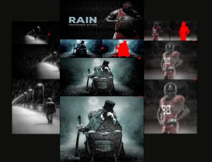 15+ Rain Photoshop Action Effects ATN Free Download