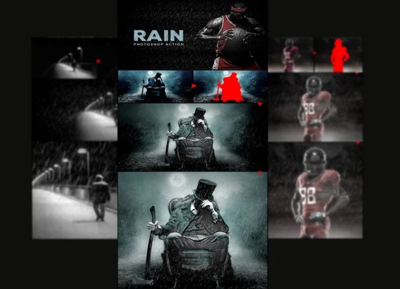 Rain Photoshop Actions