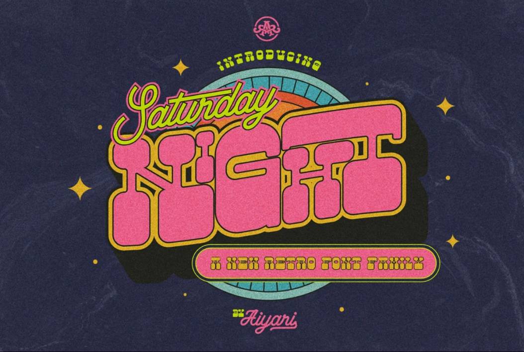 Psychedelic Disco Font