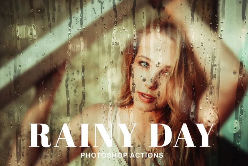 Rainy Day Photoshop Effect