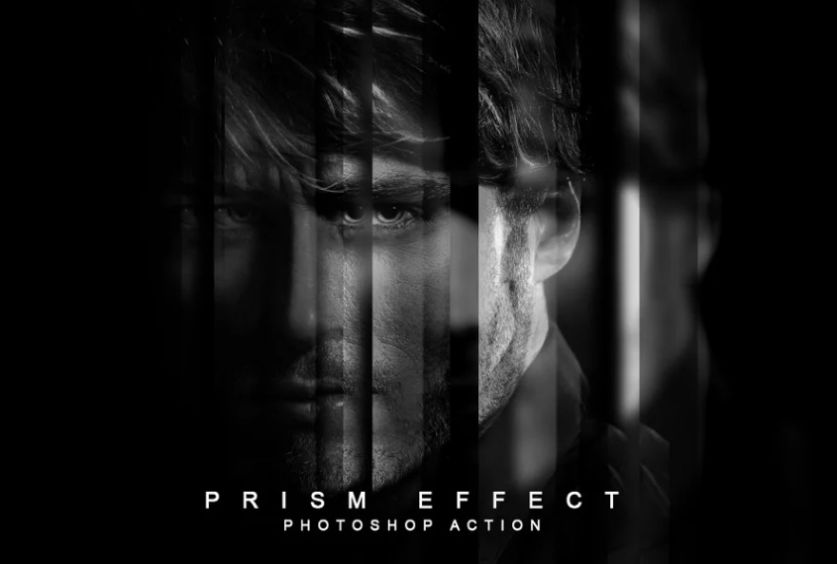 Realistic BW Prism Effect