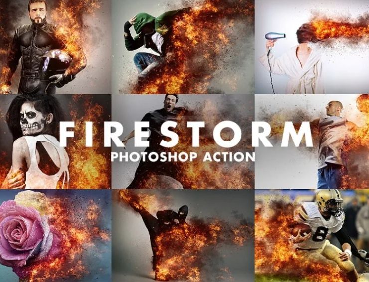 15+ Fire Photoshop Action ATN FREE Download