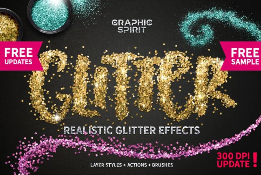 Glitter Photoshop Actions