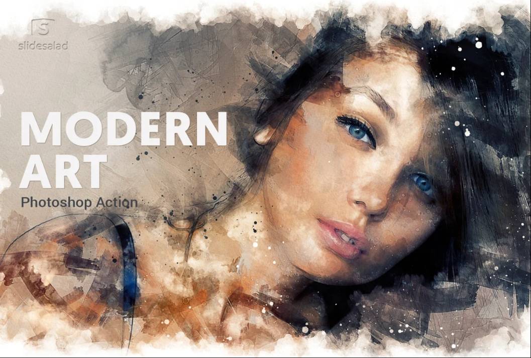 modern art photoshop action free download