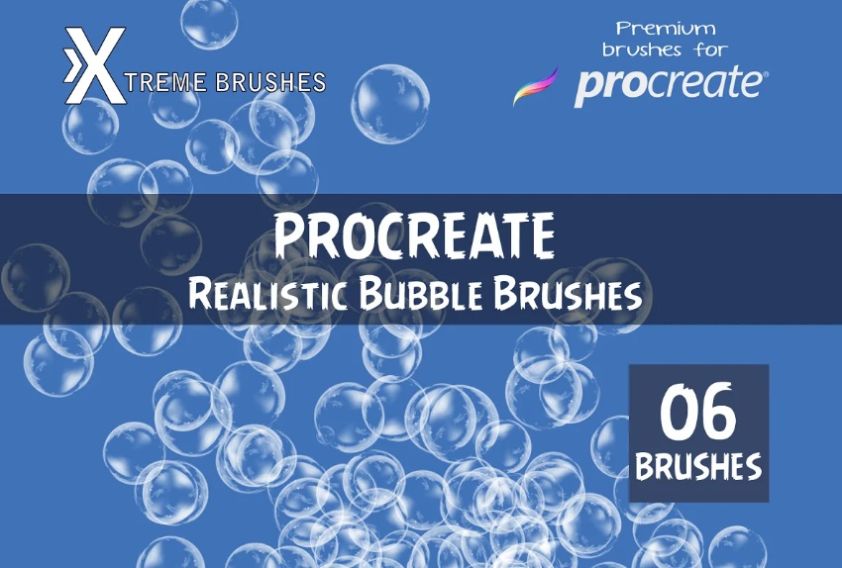 Realistic Procreate Bubble Brushes