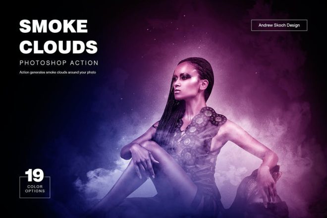 smoke photoshop action free download