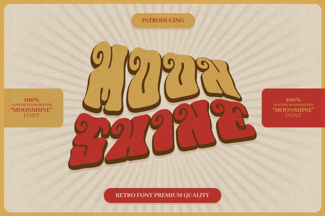 Retro Psychedelic Font Style