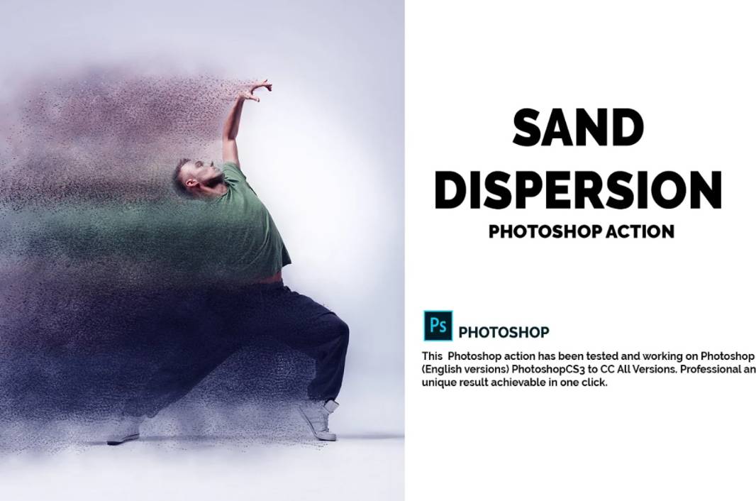 Sand Dispersion Photoshop Effect