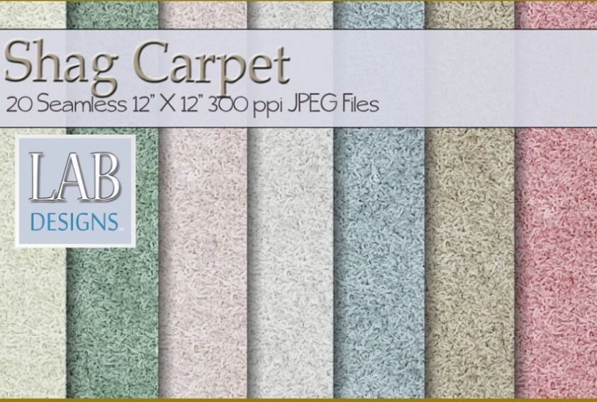 Seamless Shag Carpet Textures Pack