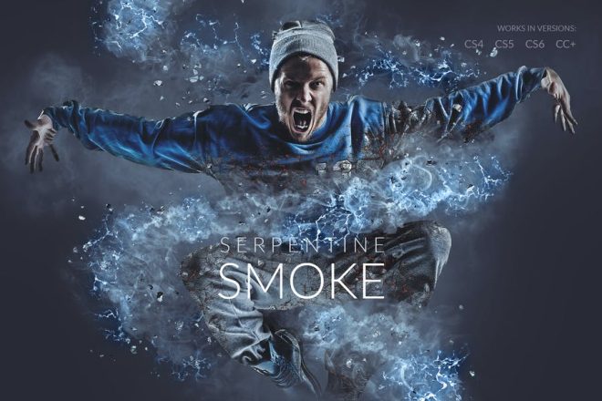 smoke photoshop action free download