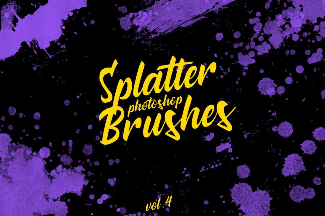 Splatter Stamp Brush Designs
