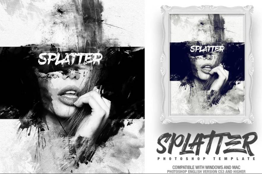 Splatter Style Photo Effect