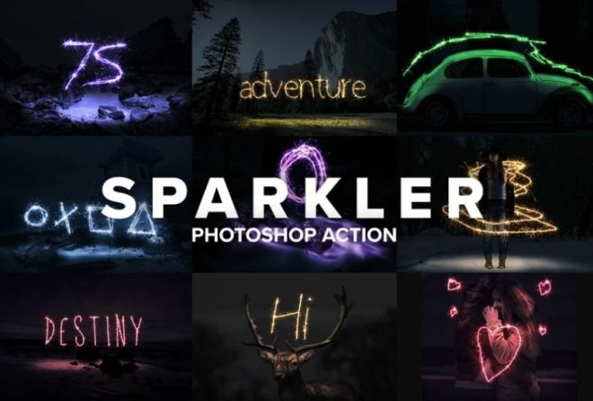 sparkler photoshop action free download
