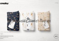 Swaddle Blanket Mockup PSD