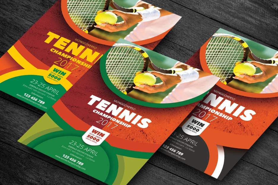 Tennis Tournament Flyer Template