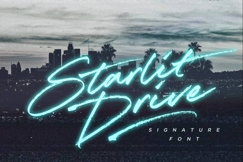 Textured Signature Style Font