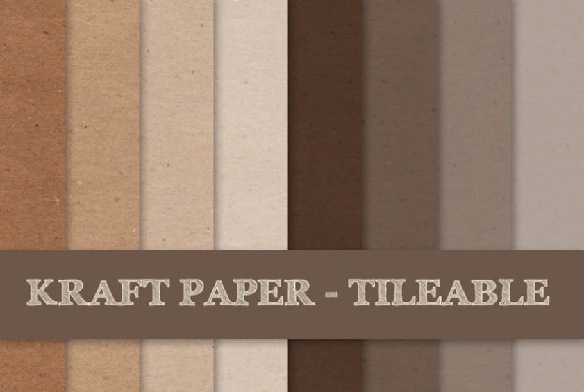 Tileable Kraft Paper Backgrounds