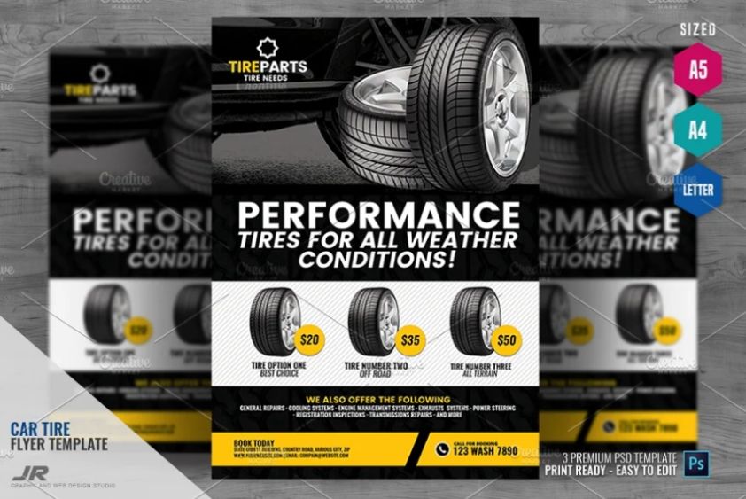 Tire Store Promotional Flyers