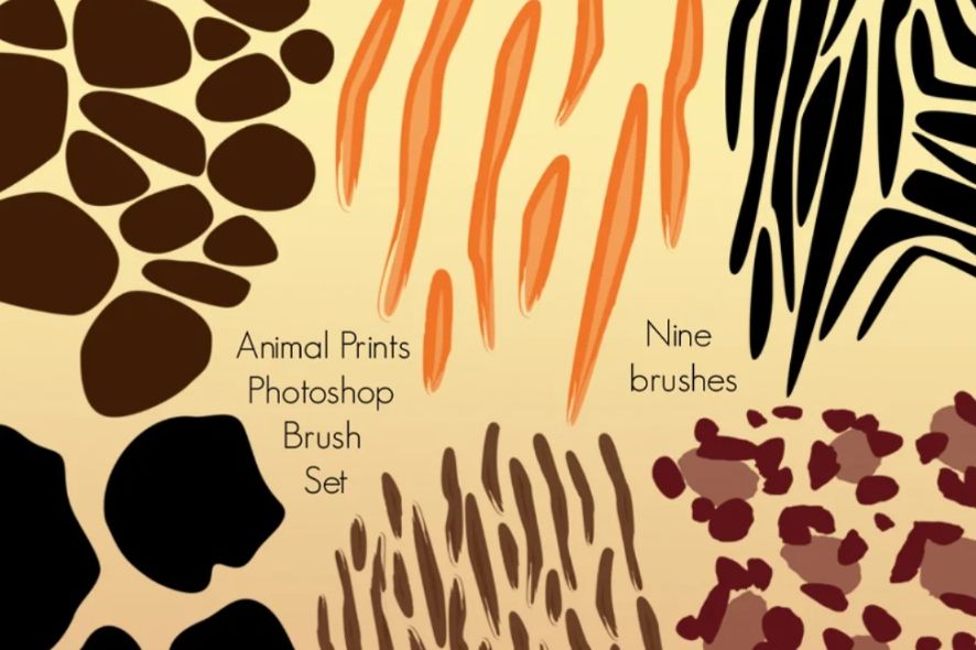 Unique Animal Skin Brushres