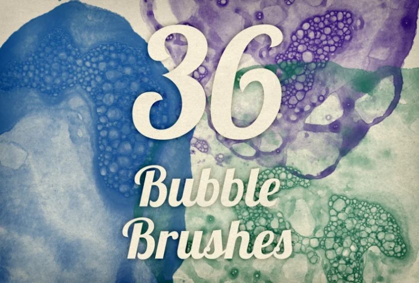 Watercolor Bubble Brush Textures