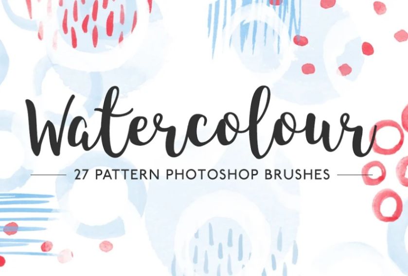 Watercolor Geometric Shapes Brushes