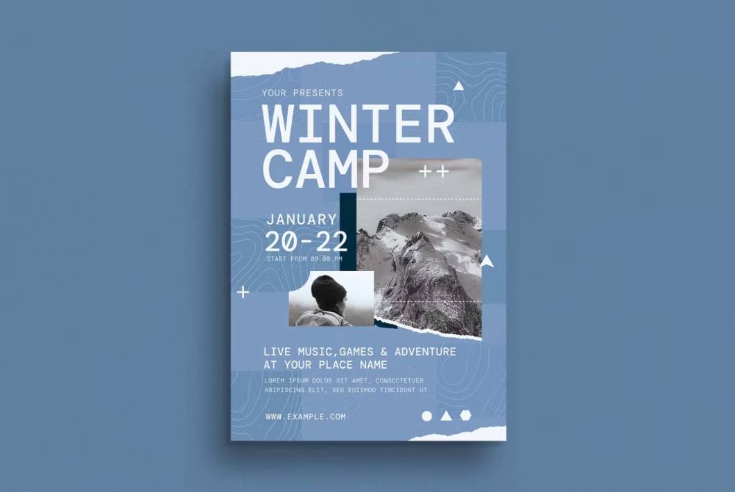 Winter Camp Event Flyer Template