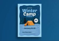 Winter Camp Flyer Template