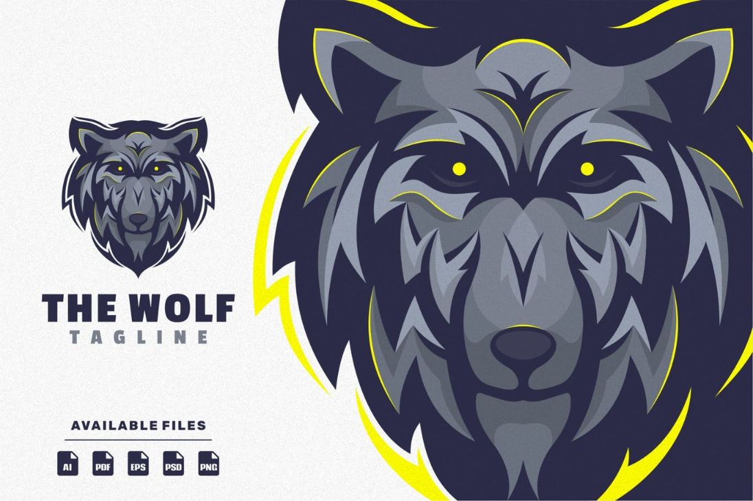 Wolf Style Logo DesignWolk Style Logo Design