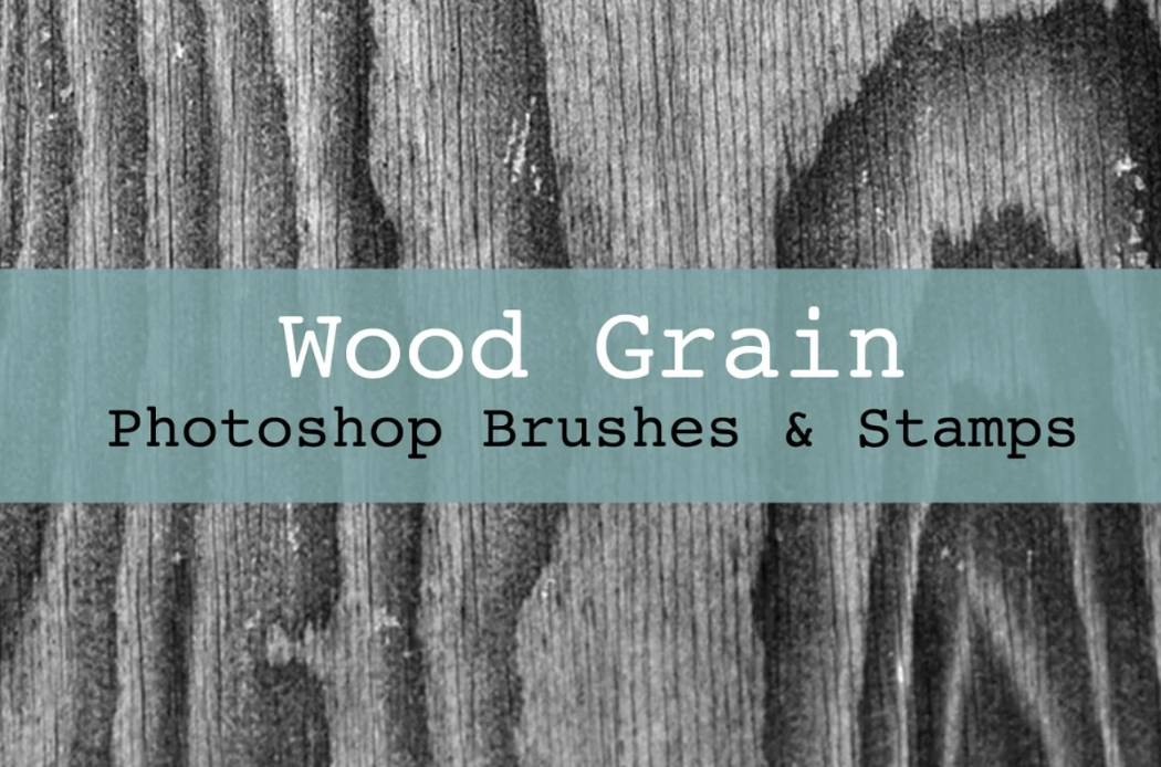 Woodgrain Photoshop Brushes and Stamps