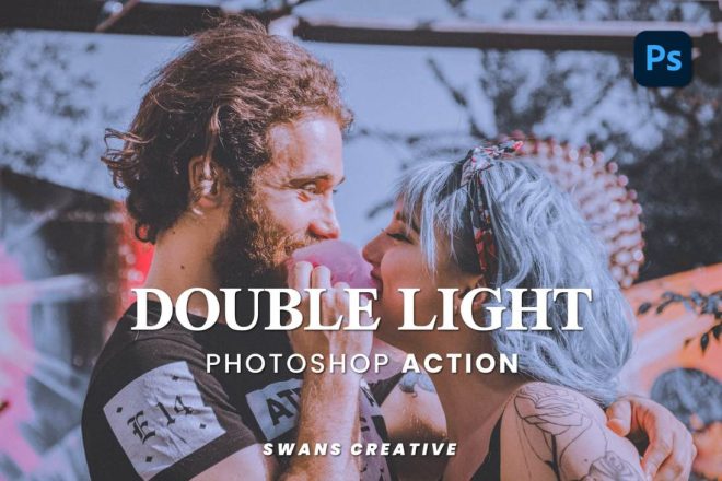 double light photoshop action download free