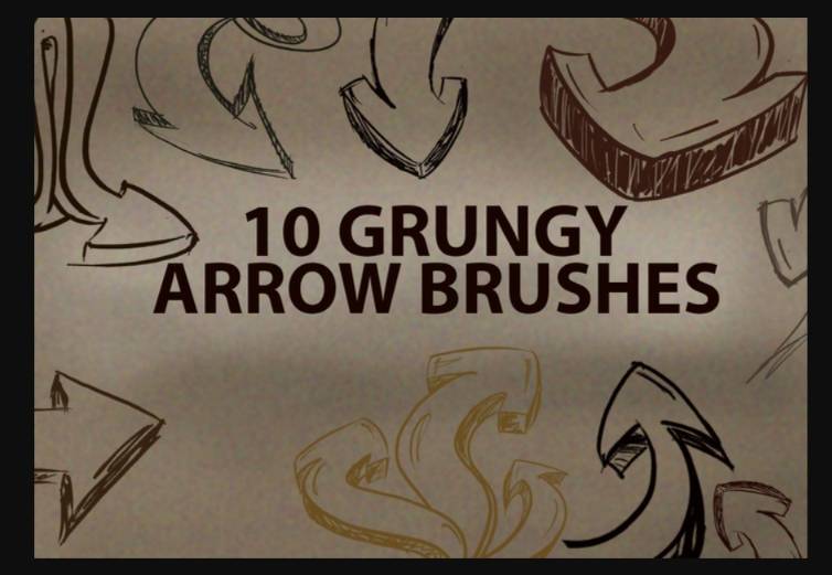 10 Grungy Arrow Bruushes